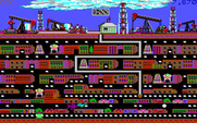 Oil's Well for IBM PC/Compatibles - The maze layouts increase in complexity as the game progresses.