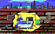 Oil's Well for IBM PC/Compatibles - The drill causes trouble in the bath tub.
