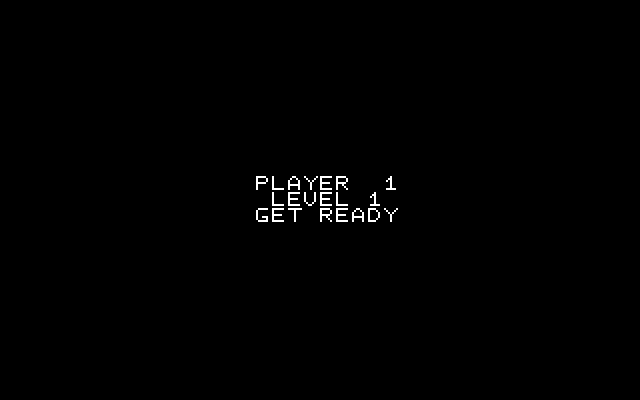 Oil's Well IBM PC/Compatibles Screenshot: Ready to begin player 1?