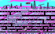 Oil's Well for IBM PC/Compatibles - Second level; don't let the critters destroy the pipe!