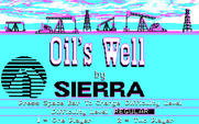 Oil's Well for IBM PC/Compatibles - Title screen.