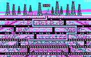 Oil's Well for IBM PC/Compatibles - Gameplay on the first level.