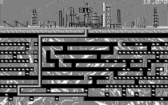 Oil's Well IBM PC/Compatibles Screenshot: Trying to collect oil.