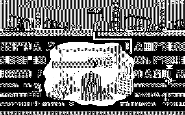 Oil's Well IBM PC/Compatibles Screenshot: Trouble in the gym...