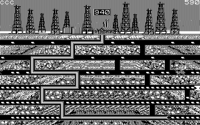 Oil's Well IBM PC/Compatibles Screenshot: Gameplay on the first level.