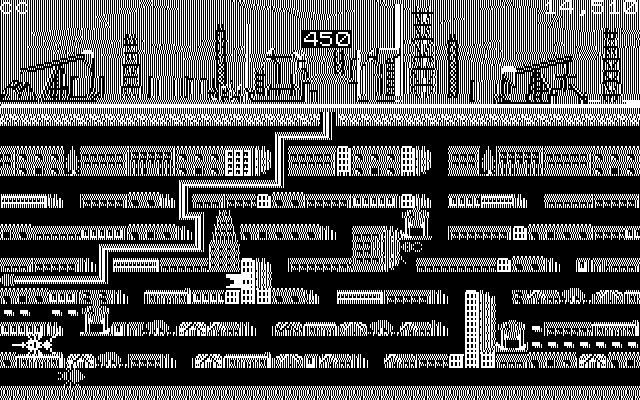 Oil's Well IBM PC/Compatibles Screenshot: Level almost complete!