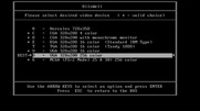 Oil's Well for IBM PC/Compatibles - Video mode selection.