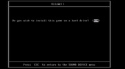 Oil's Well for IBM PC/Compatibles - Optional hard disk installation.