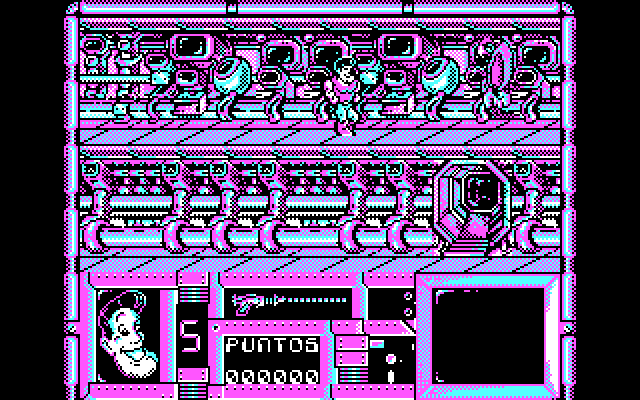 Freddy Hardest IBM PC/Compatibles Screenshot: Entering a maze of a fortress...