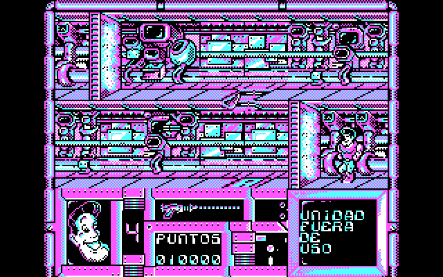 Freddy Hardest IBM PC/Compatibles Screenshot: I found a dead end!