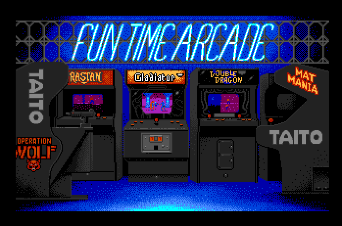 Rastan Apple IIgs Screenshot: Taito Fun Time Arcade.