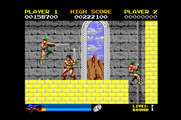 Rastan for Apple IIgs - Enemies attack from all sides.
