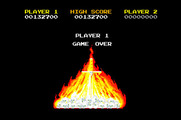 Rastan for Apple IIgs - Game over, and there are no more continue options left.