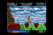 Rastan for Apple IIgs - Don't fall in the water...it's deadly.