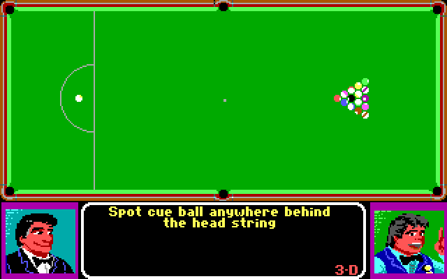 Rack 'Em IBM PC/Compatibles Screenshot: Ready to break...