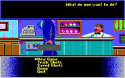 Rack 'Em for IBM PC/Compatibles - The main menu.