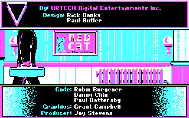 Rack 'Em IBM PC/Compatibles Screenshot: Game credits.
