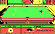 Rack 'Em for IBM PC/Compatibles -  You can adjust the amount of english and power of the shot.