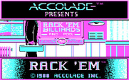 Rack 'Em for IBM PC/Compatibles - Title screen.