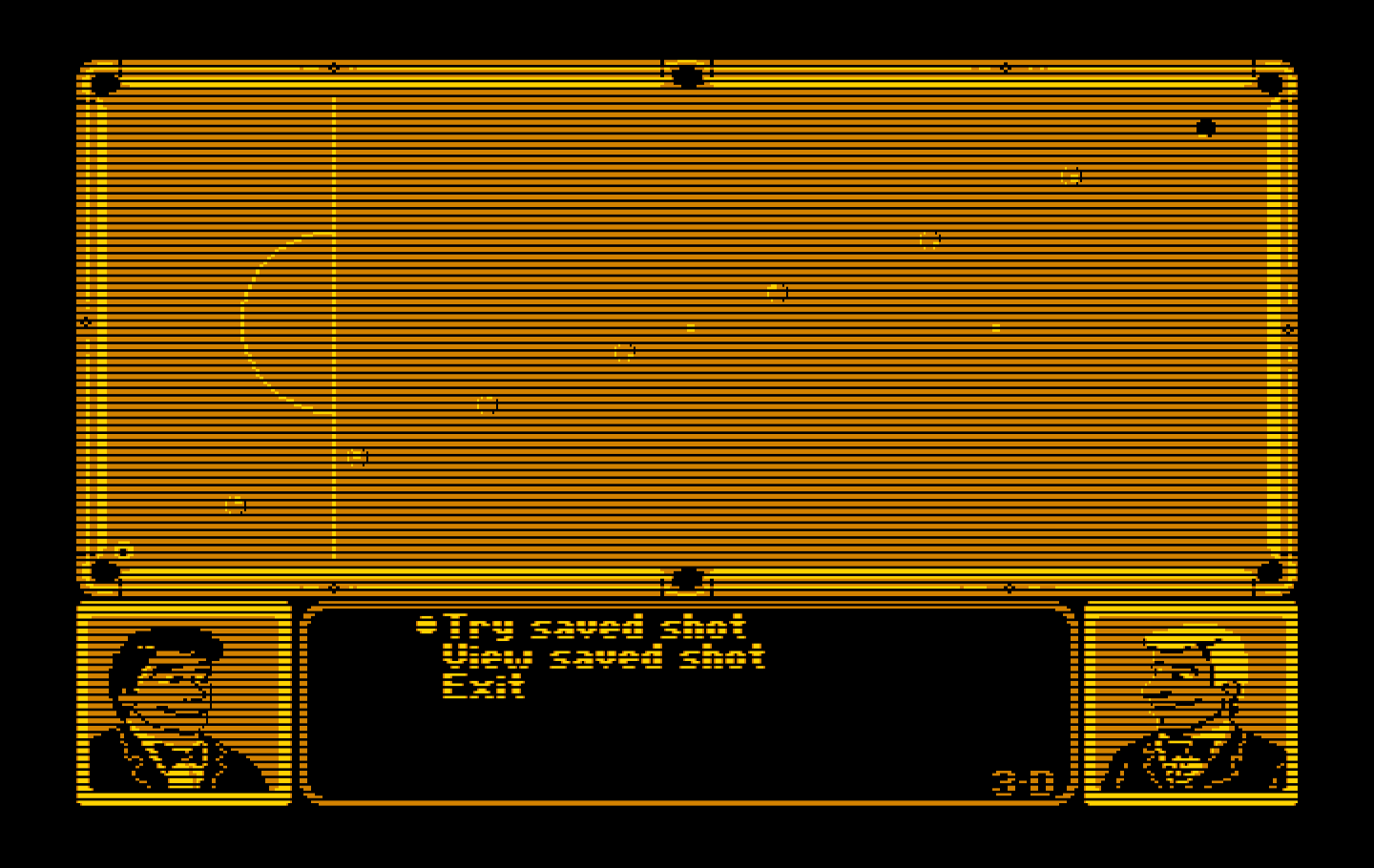Rack 'Em IBM PC/Compatibles Screenshot: You can view and attempt trick shots too.