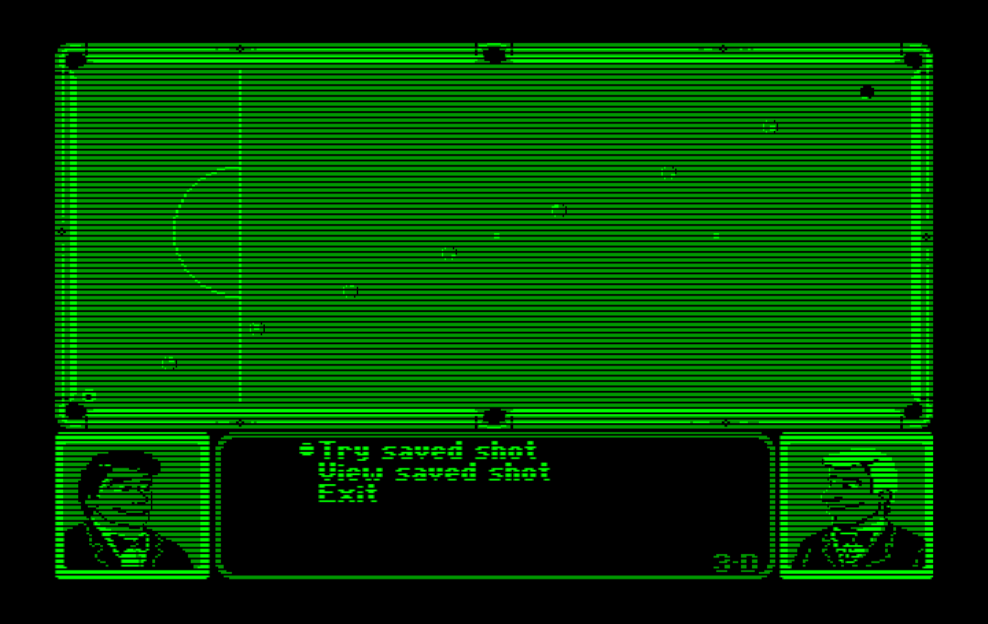 Rack 'Em IBM PC/Compatibles Screenshot: You can view and attempt trick shots too.