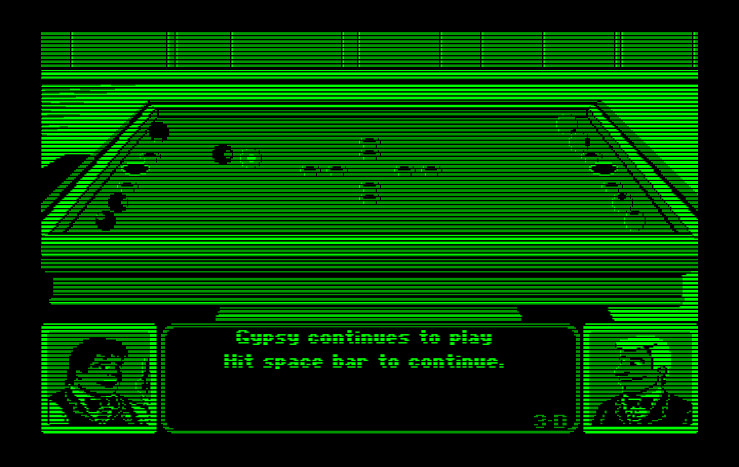 Rack 'Em IBM PC/Compatibles Screenshot: A successful break! Game continues...