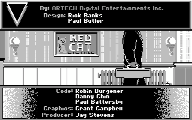 Rack 'Em IBM PC/Compatibles Screenshot: Game credits.