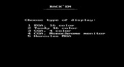 Rack 'Em for IBM PC/Compatibles - Display type selection (EGA).