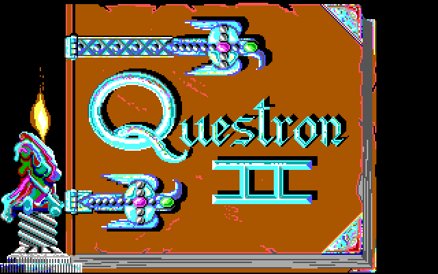 Questron II IBM PC/Compatibles Screenshot: Title screen.
