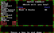 Questron II for IBM PC/Compatibles - Buying items.