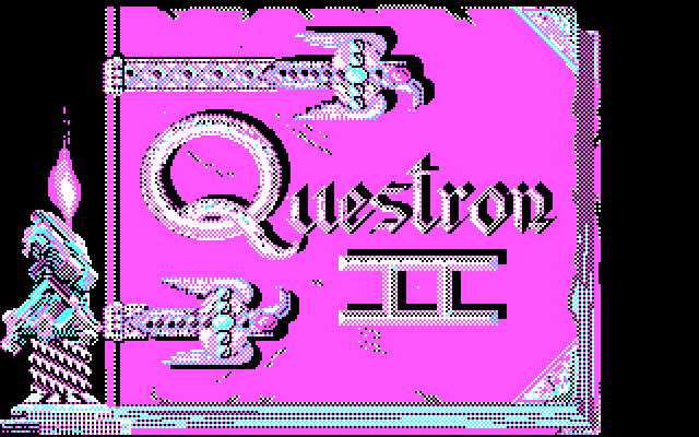 Questron II IBM PC/Compatibles Screenshot: Title screen.