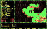 Questron II for IBM PC/Compatibles - The world map.