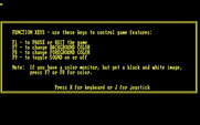 Matterhorn Screamer! for IBM PC/Compatibles - Key summary.