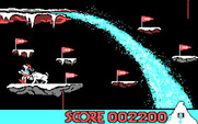 Matterhorn Screamer! for IBM PC/Compatibles - Oh no, I'm getting shoved off the platform!