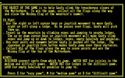 Matterhorn Screamer! for IBM PC/Compatibles - Game instructions.