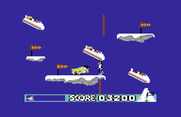 Matterhorn Screamer! for Commodore 64 - Entering the fourth screen.