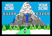 Matterhorn Screamer! for Apple II - Game over.