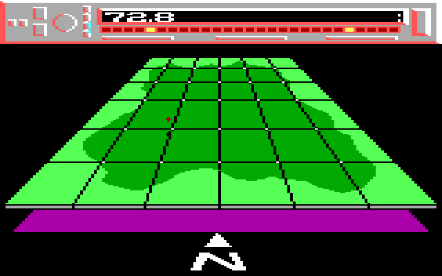 Infiltrator IBM PC/Compatibles Screenshot: The tactical display.