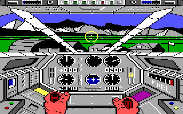 Infiltrator IBM PC/Compatibles Screenshot: Taking off...