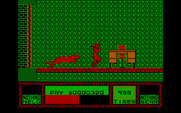 Saboteur II for IBM PC/Compatibles - Running from a large dog...