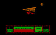 Saboteur II for IBM PC/Compatibles - Flying in and looking for a place to land.