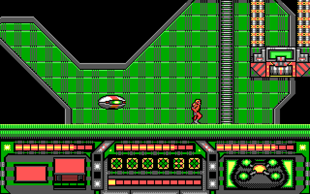 Stryx IBM PC/Compatibles Screenshot: Almost out of energy.