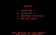 Stryx for IBM PC/Compatibles - Select a controller type.