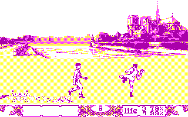 Bob Winner IBM PC/Compatibles Screenshot: Time for a fight!