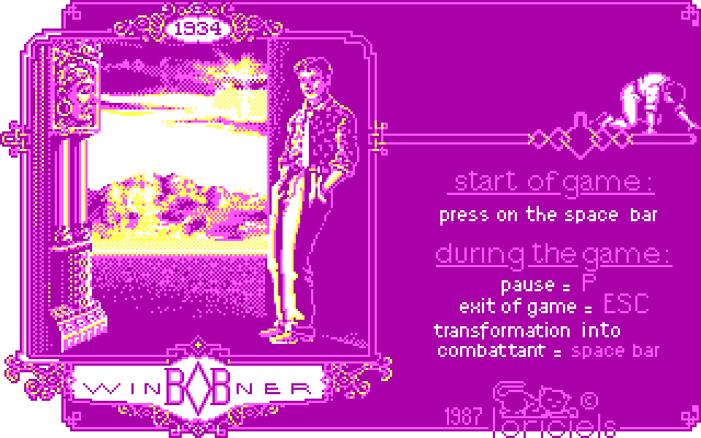 Bob Winner IBM PC/Compatibles Screenshot: Ready to start the game?