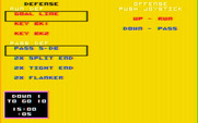 Football for IBM PC/Compatibles - Selecting plays.