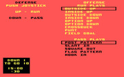 Football for IBM PC/Compatibles - Selecting the next play.