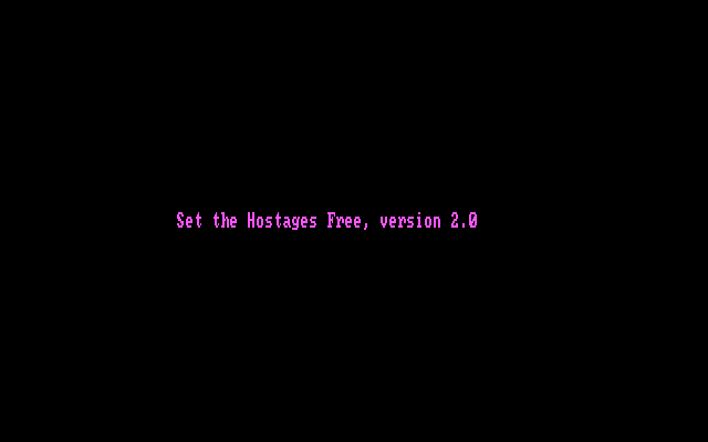 Set the Hostages Free IBM PC/Compatibles Screenshot: Title screen