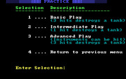 Gemini-2 for IBM PC/Compatibles - Practice menu.