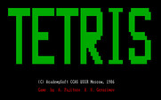 Tetris for IBM PC/Compatibles - Title screen.